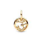 Charm Colgante Zodiaco Sagitario Recubrimiento en Oro de 14k