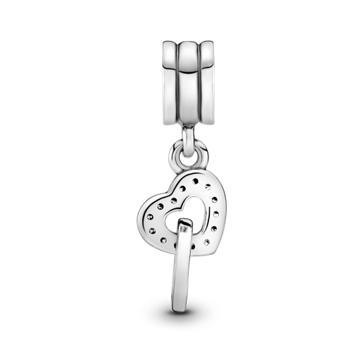 Charm Colgante Corazones Entrelazados