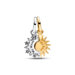 Charm Colgante Divisible Sol y Luna