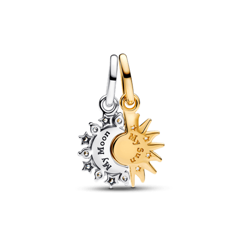 Charm Colgante Divisible Sol y Luna