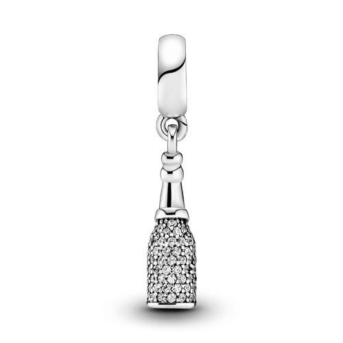 Charm Colgante Botella De Vino Burbujeante