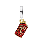 Charm Colgante Sobre rojo de dos tonos