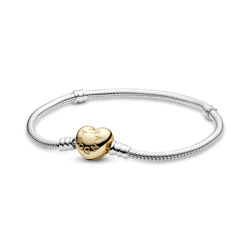 Brazalete Cadena con Tachuelas Pandora Moments Recubrimiento en Oro de 14k