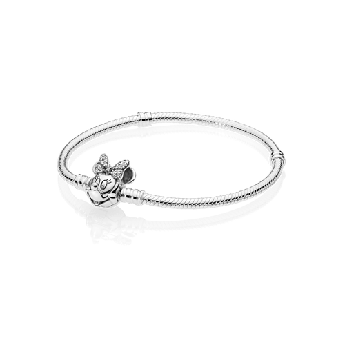 Brazalete Cadena con Tachuelas Pandora Moments Recubrimiento en Oro de 14k