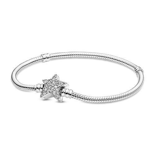 Brazalete Cadena con Tachuelas Pandora Moments Recubrimiento en Oro de 14k