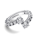 Anillo Alianza Superpuesta Brillante