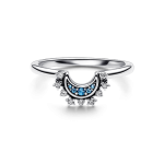 Anillo Luna Celestial Azul