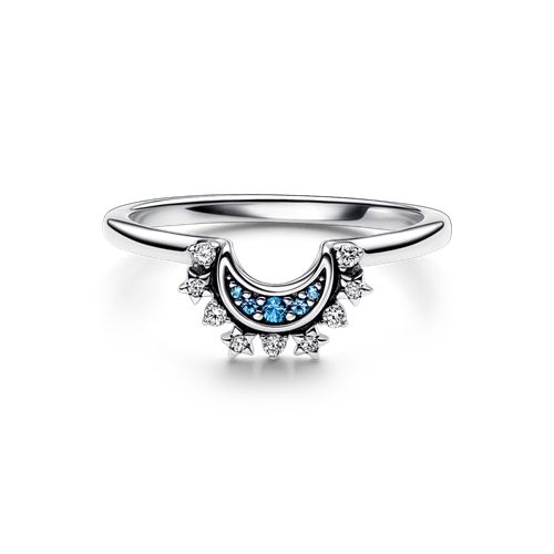 Anillo Luna Celestial Azul