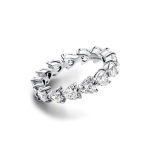 Anillo Eternidad Fila de Corazones