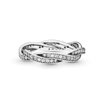 Anillo trenzado reluciente