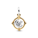 Charm Colgante Luna Giratoria en Dos Tonos Mickey Mouse & Minnie Mouse de Disney