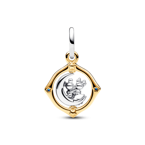 Charm Colgante Luna Giratoria en Dos Tonos Mickey Mouse & Minnie Mouse de Disney