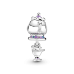 Charm Colgante En Plata De Ley Sra. Potts Y Chip La Bella Y La Bestia De Disney