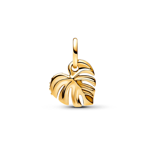 Charm Colgante Hoja Monstera Brillante
