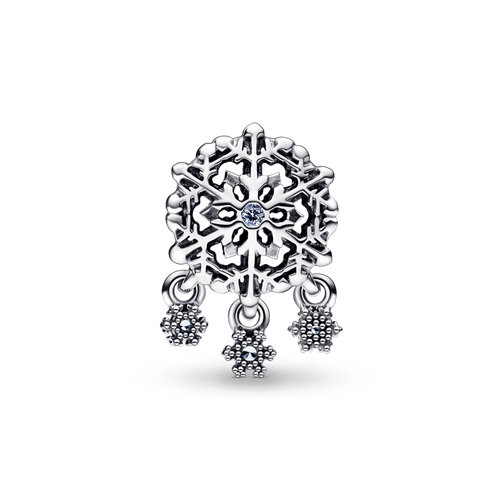 Charm Gota de copo de nieve helada