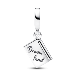 Charm colgante Pasaporte que se puede abrir Pandora Plata Esterlina