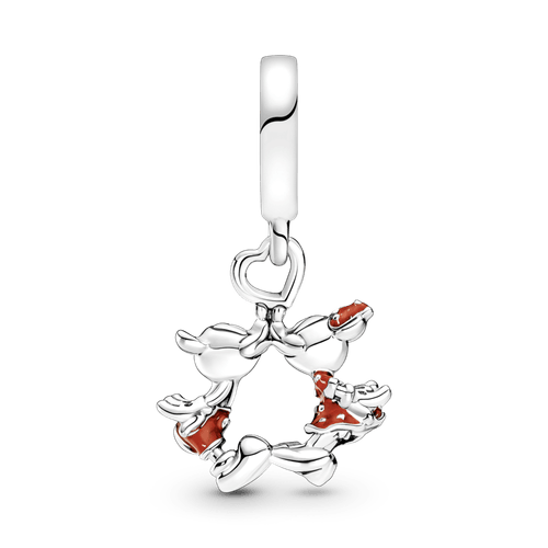 Charm Colgante Beso De Mickey Mouse Y Minnie Mouse De Disney