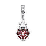 Charm colgante Mariquita roja