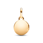 Charm Colgante Medalla Grabable que se abre Oro