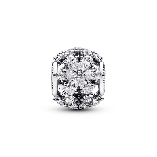 Charm redondo Racimo herbario reluciente Pandora Plata Esterlina